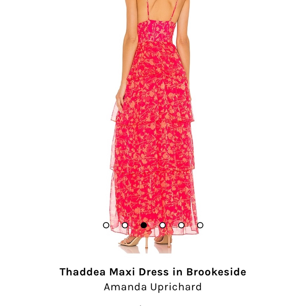 Amanda Uprichard Thaddea Maxi Dress in Pink Floral - Picture 4 of 9